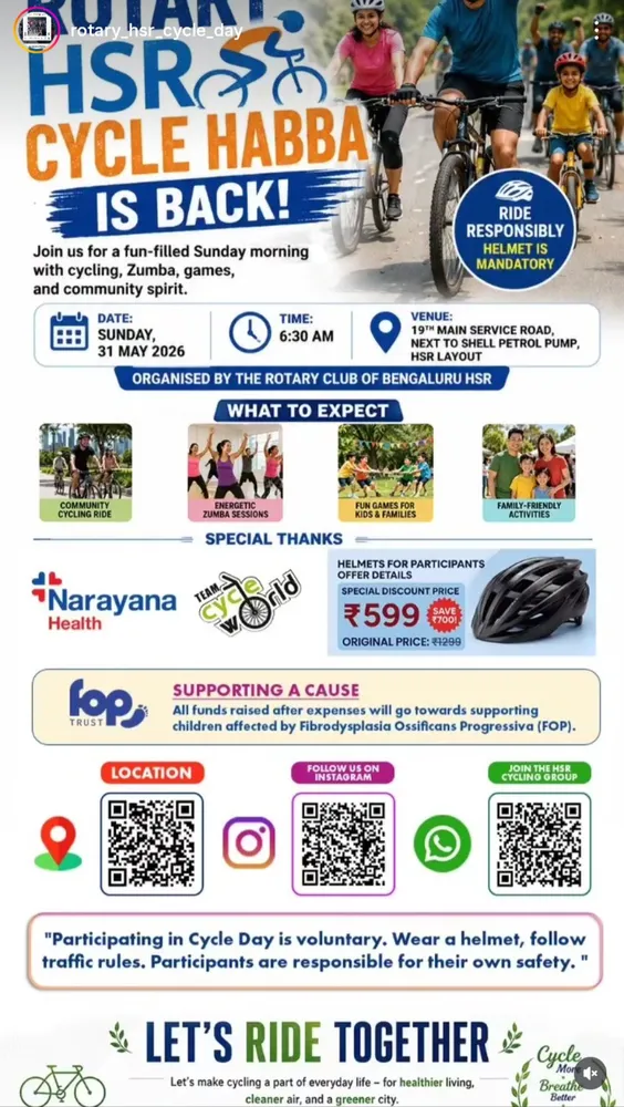 HSR Cycle Habba: A Sunday Fun Morning