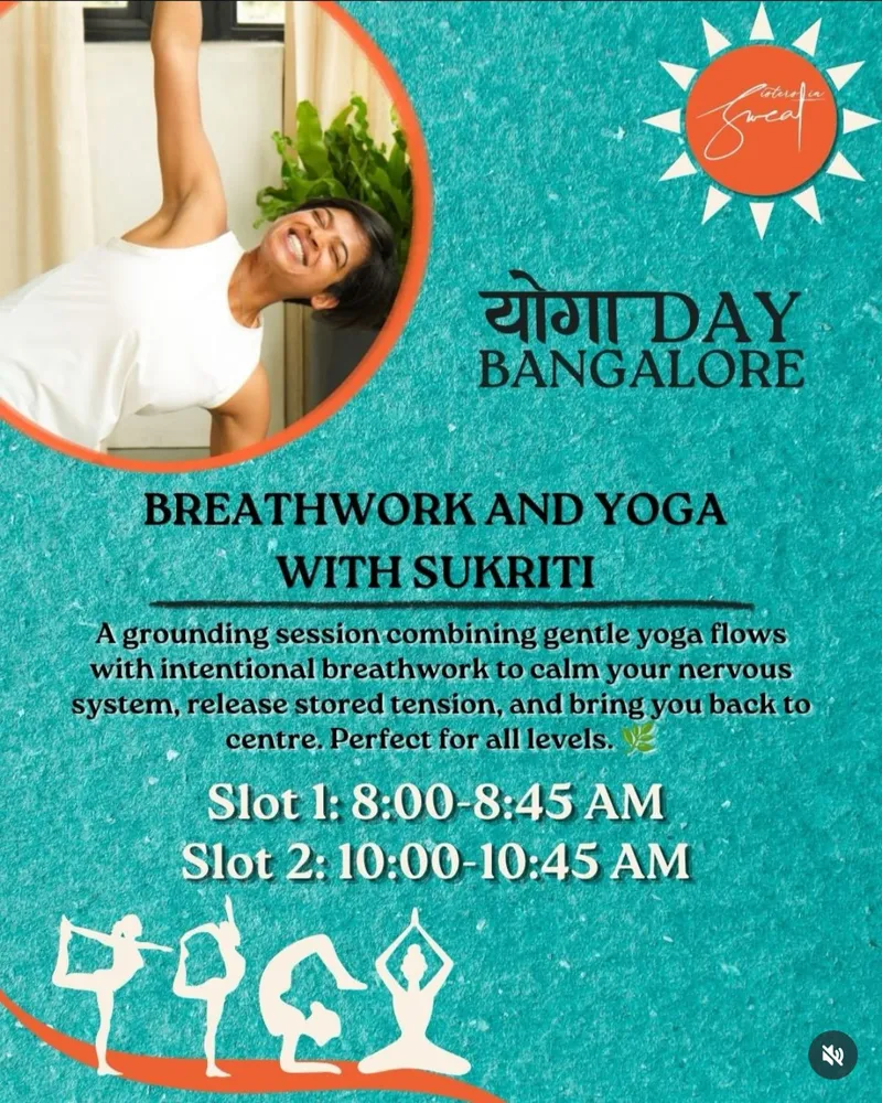 Yoga Day Bangalore: Breathwork & Yoga with Sukriti