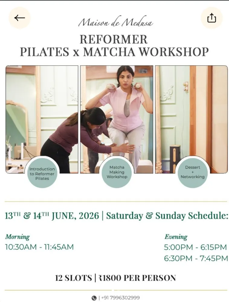 Reformer Pilates X Matcha Making Workshop