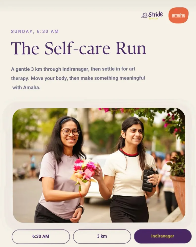 The Self-care Run ft. Amaha Health by Stride Run Club