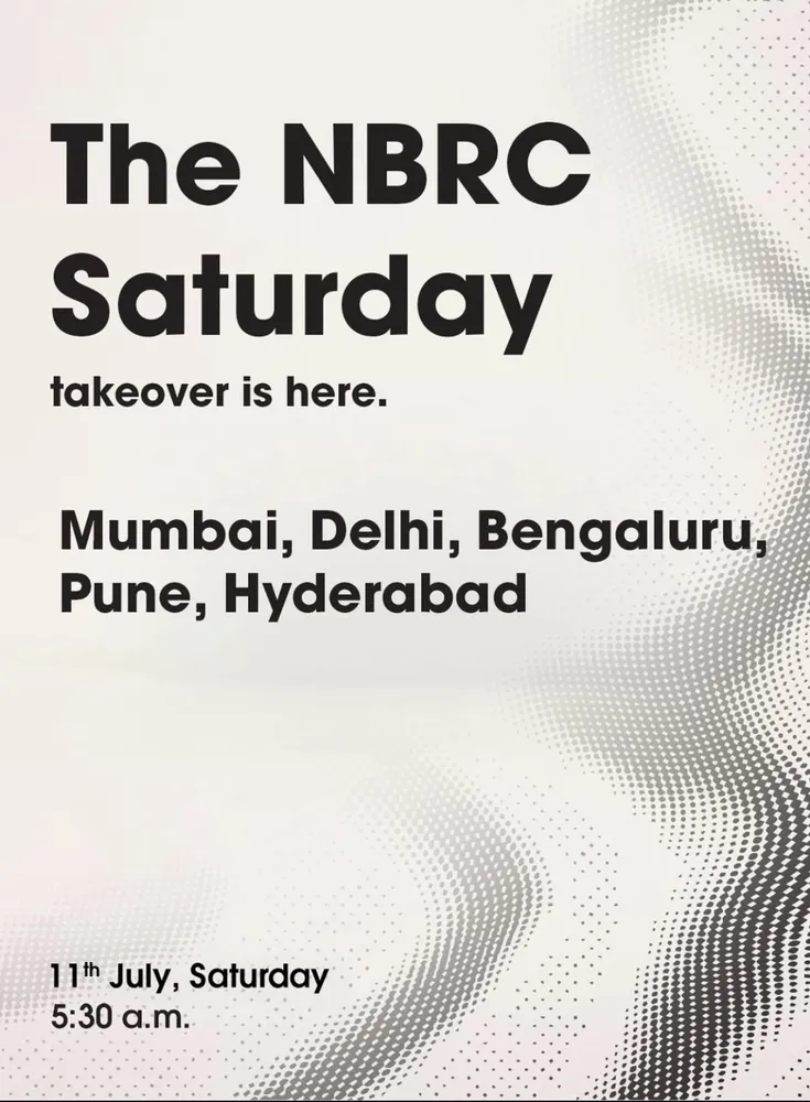 NBRC Saturday Takeover - Bengaluru