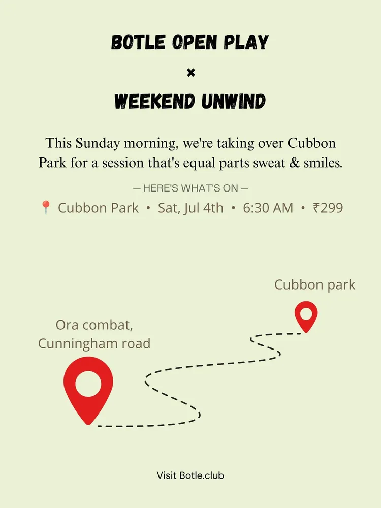 Botle Open Play x Weekend Unwind: 3K Run & Self Defence