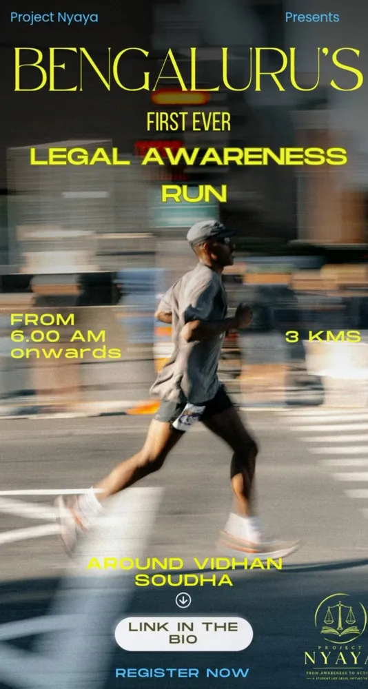 Nyaya 3k: Bengaluru's First Legal Awareness Run