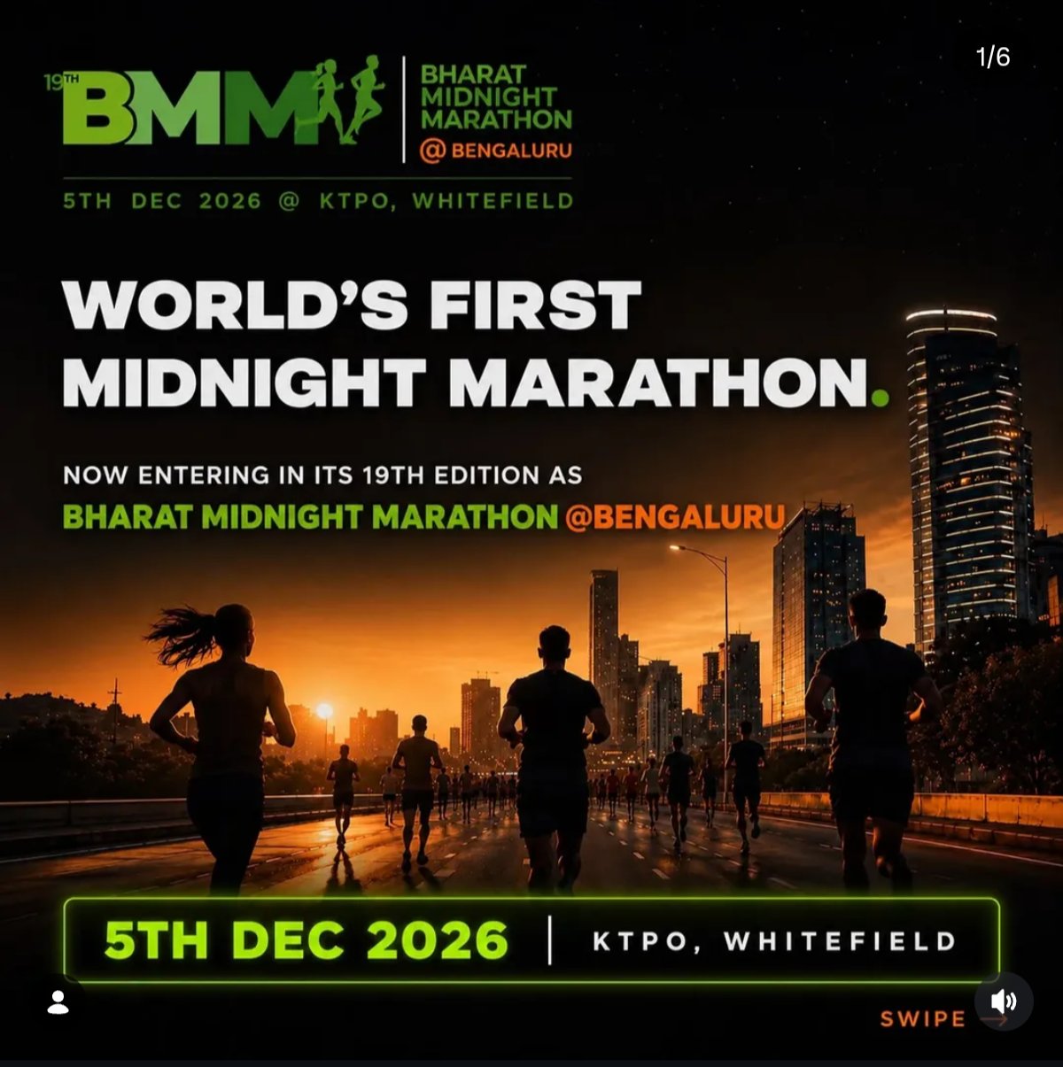 Bharat Midnight Marathon @Bengaluru — image 1