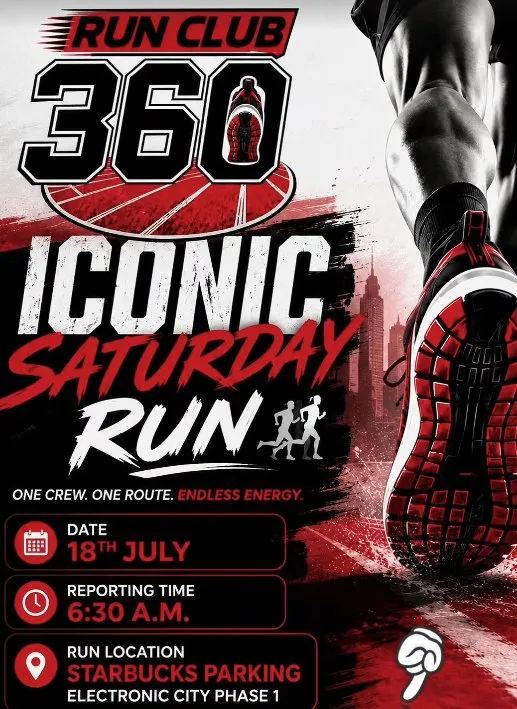 18th July - Iconic Saturday Run by The 360 Run Club