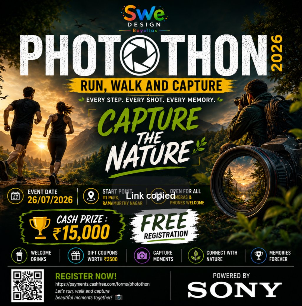Photothon 2026: Run, Walk and Capture