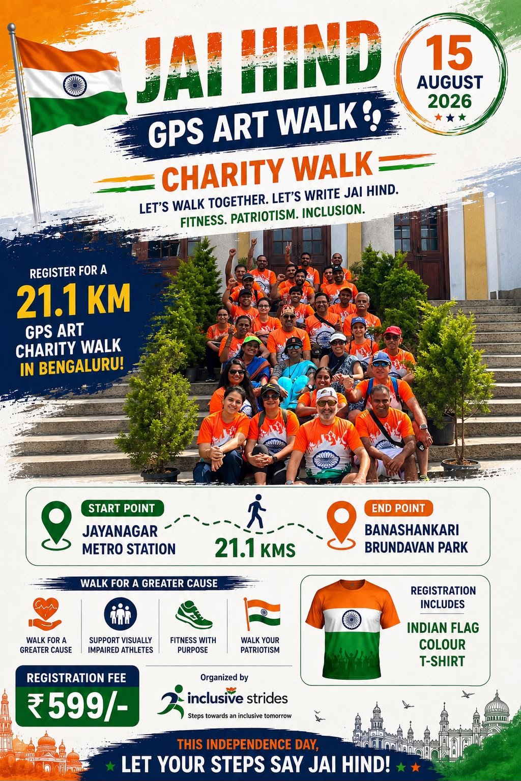 Jai Hind – GPS Art Walk (2nd Edition)