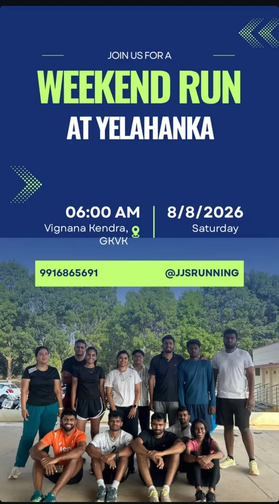 Weekend Run at Yelahanka with JJ's Running