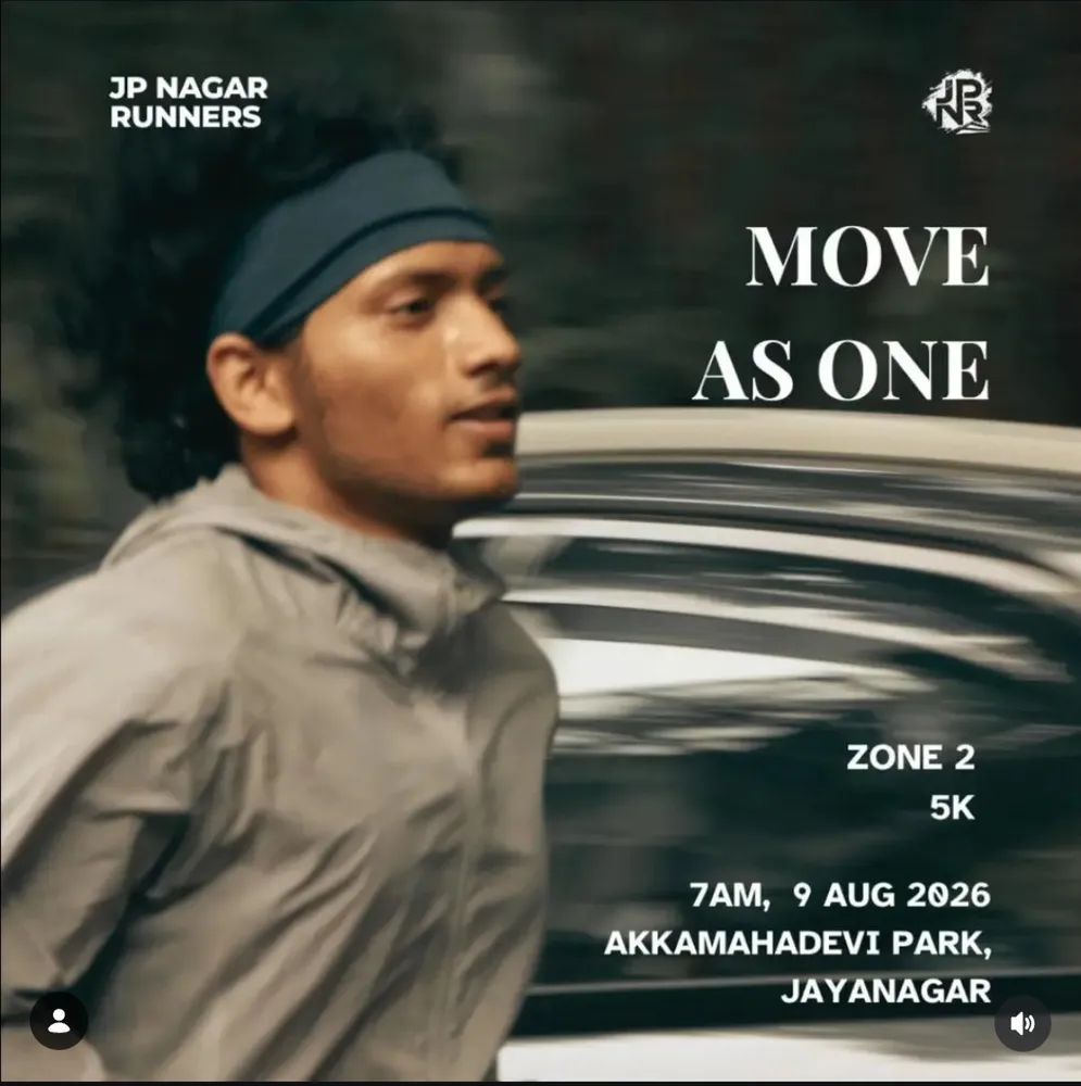 Move As One: Zone 2 5K Run with JP Nagar Runners