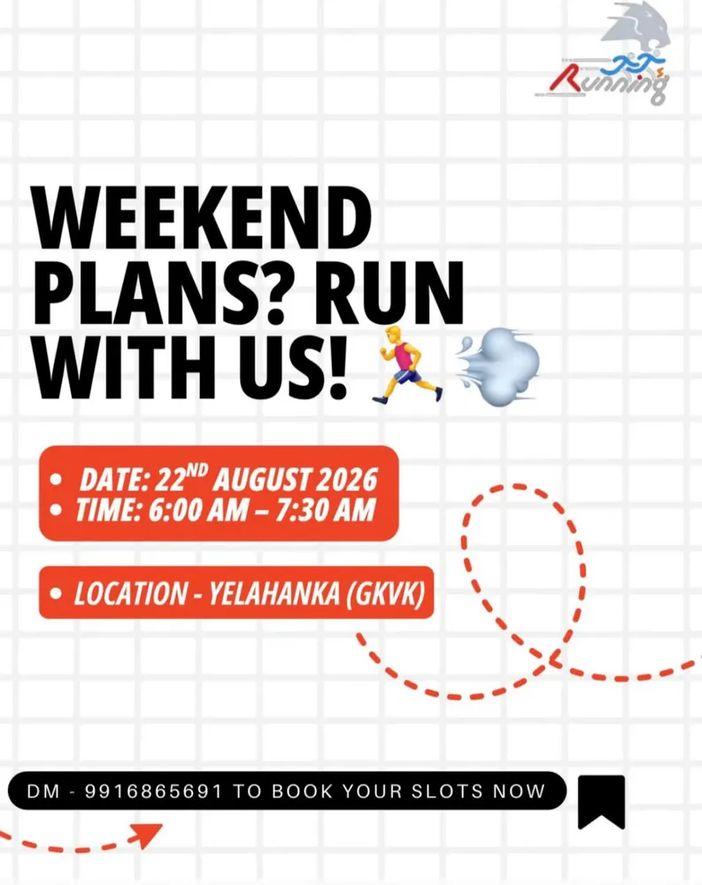Weekend Run at GKVK with Yelahanka Runners