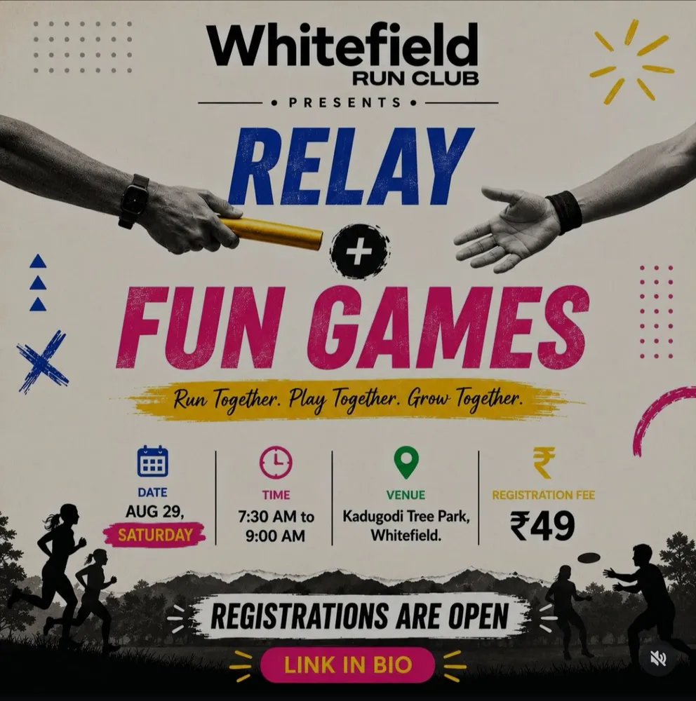 Relay & Fun Games with Whitefield Run Club