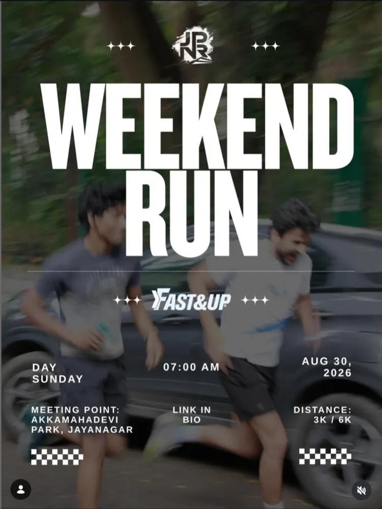 Jayanagar Run Club Weekend Run