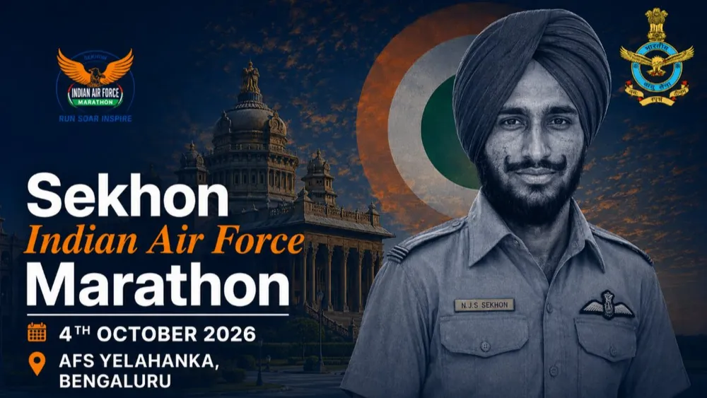 Sekhon Indian Air Force Marathon Bengaluru 2026 — image 1