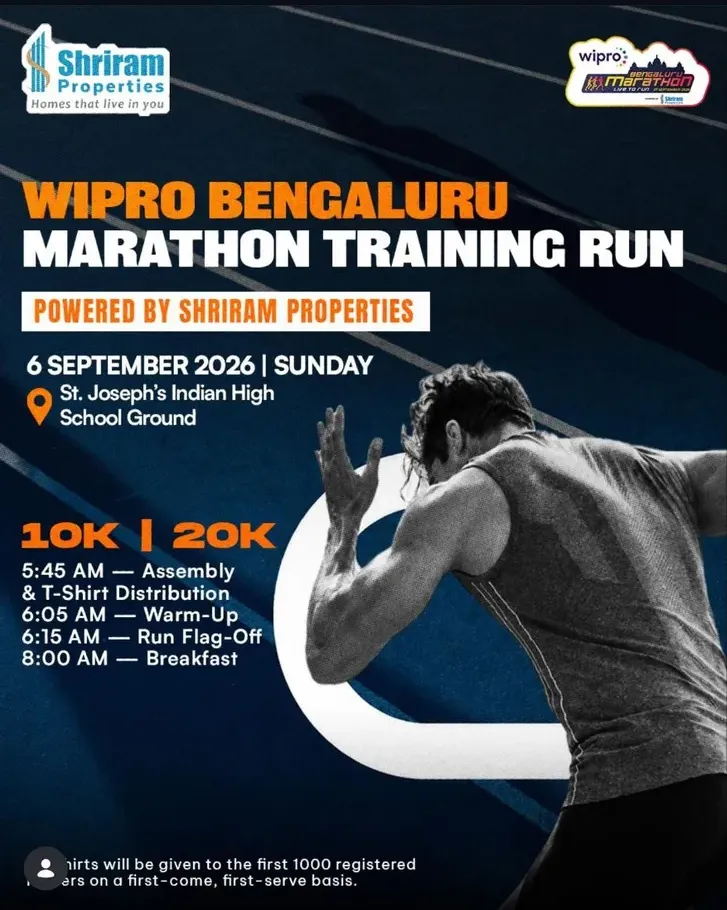 Wipro Bengaluru Marathon Training Run