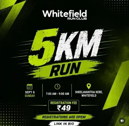 5K Run with Whitefield Run Club